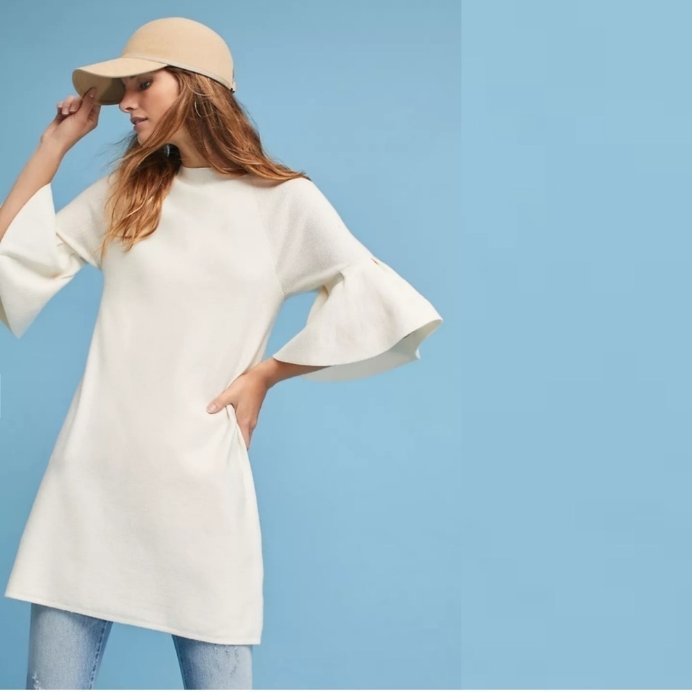 Anthropologie Moth Chester Bell Sleeve Tunic - Picture 1 of 8